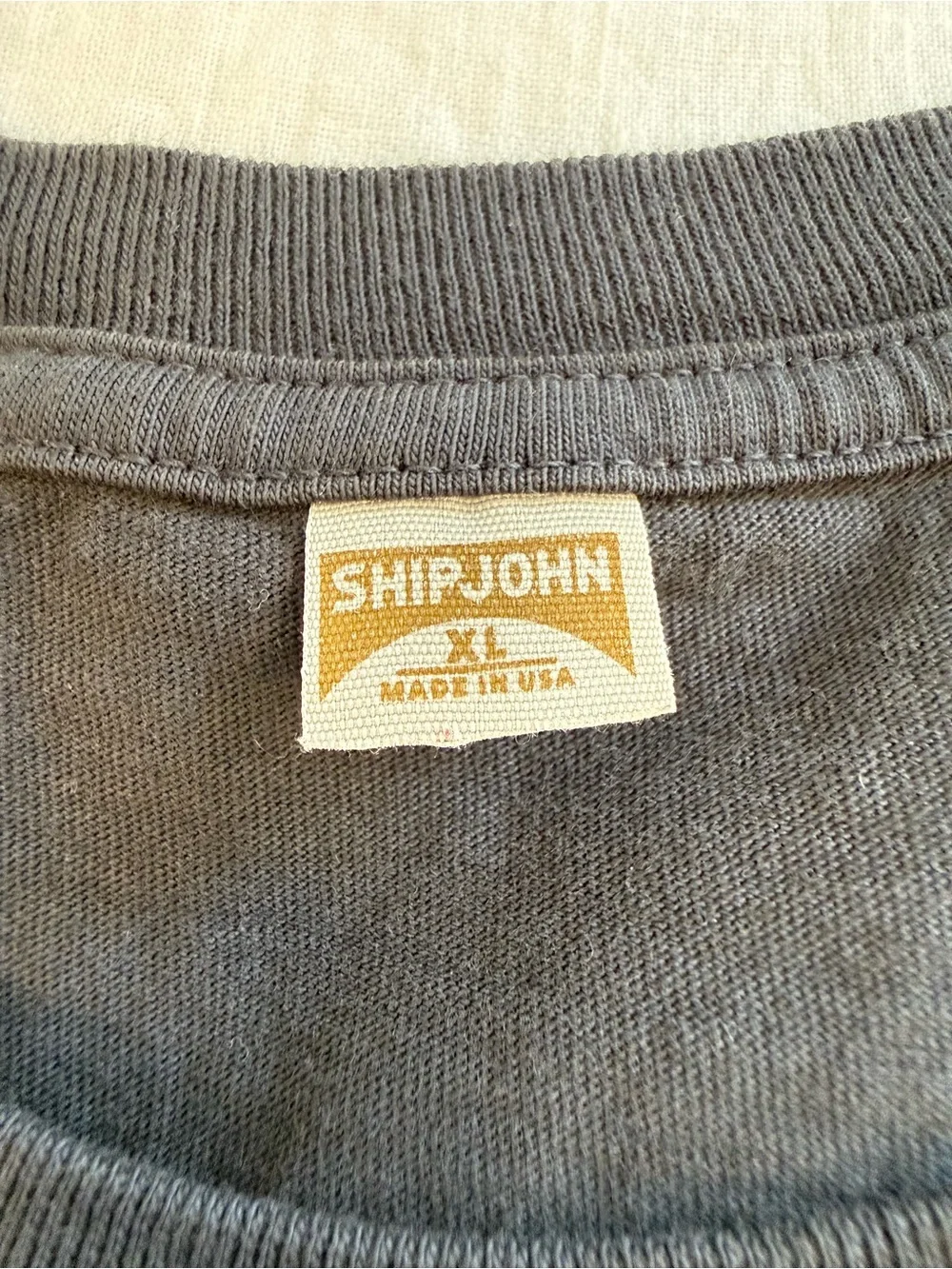 Ship John SJ Black Pocket Tee